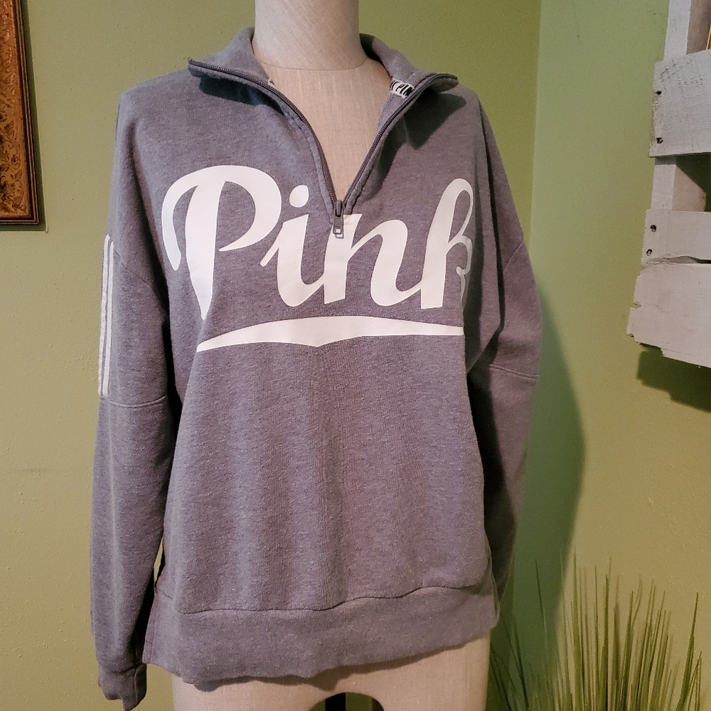 1/4 PINK by Victoria's Secret Zip Up XS/S